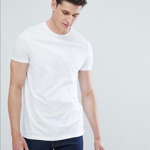 asos mens white t shirt